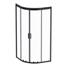 Am.Pm W90G-401-090BT Душевое ограждение Gem 1/4 Rond 90x90 стекло прозрачное, профиль черный матовый, без