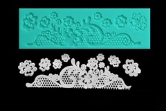 Силиконовый коврик для декора Цветочная поляна