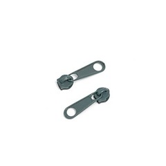 Бегунок галантерейный спираль Т3, т.серый