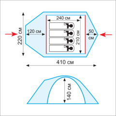 Туристическая палатка Tramp Lair 4 (V2)
