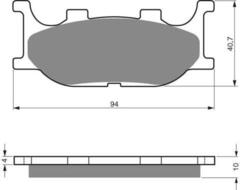 Тормозные колодки дисковые 099 S33