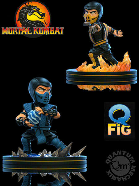 Мортал Комбат Скорпион и Саб Зиро фигурка Q-Fig