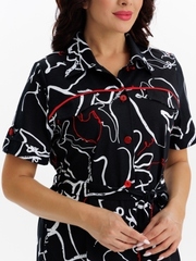 4570 Халат на пуговицах