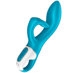 Вибратор-кролик Embrace me berry Satisfyer, бирюзовый