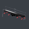 Am.Pm W02SC-U11-070-04BM PrimeFlow Трап для душа линейный универс затвор Tile 70см цвет черн мат