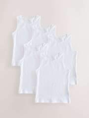 Майка для девочки Next AB4-793, 5 шт., Белый