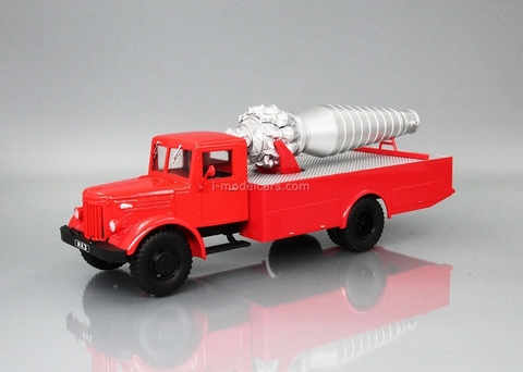 MAZ-200 AGVT Fire-fighting red 1:43 DeAgostini Auto Legends USSR Trucks #14