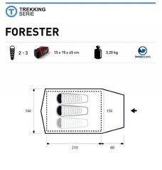 Купить Туристическая палатка Trimm Trekking FORESTER напрямую от производителя, недорого и с доставкой.