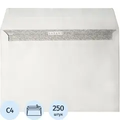 Конверт белый C4 стрип Garantpost229х324 100г250шт/уп/3810