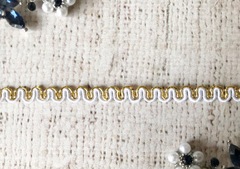 Тесьма текстиль с люрексом, ш. 0,8 см.