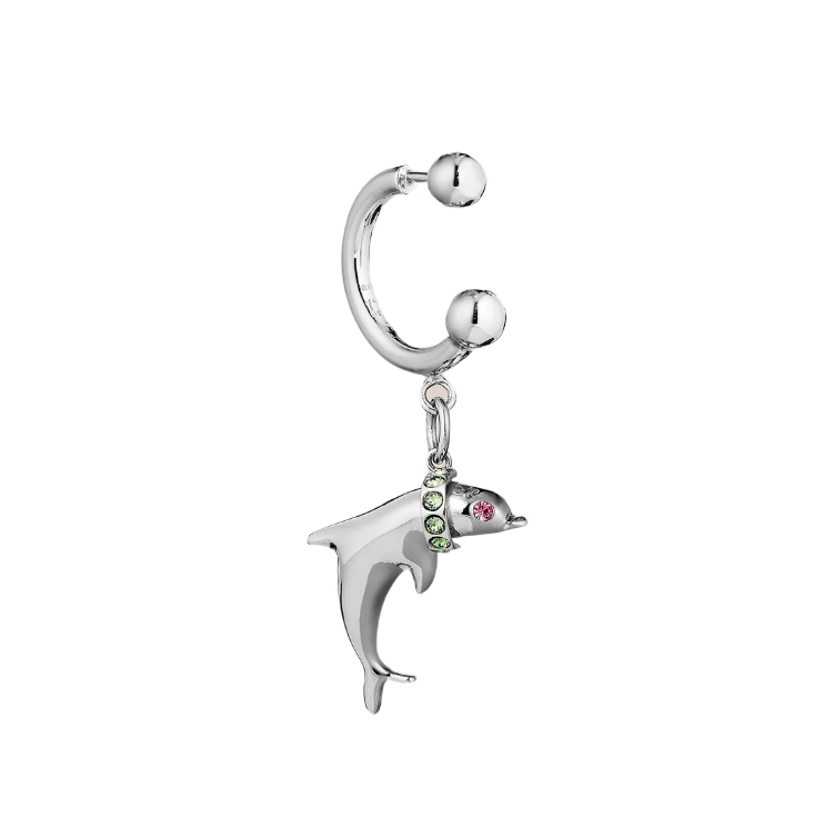 SAF SAFU Моносерьга Kawaii Dolphin Earring saf safu моносерьга cross my heart earring