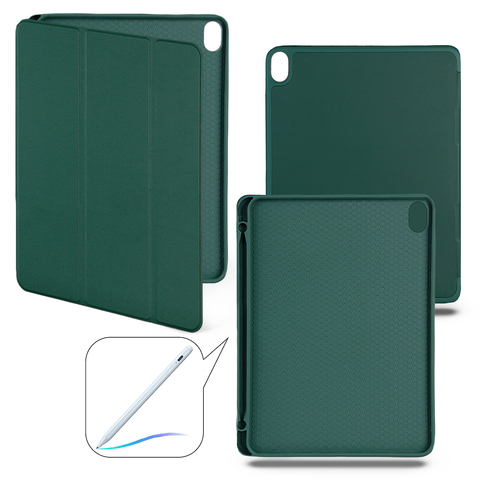 Чехол книжка-подставка Smart Case Pensil со слотом для стилуса для iPad Air 5 (10.9") - 2022 (Сосново-зеленый / Pine Green)