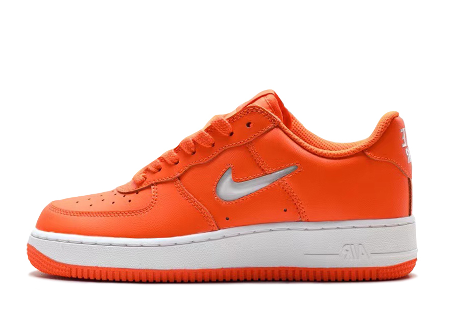 Air force one noir orange 2025