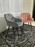 фото 4 Стул BREEZE BLUVEL-14 GREY, велюр / черный каркас М-City на profcook.ru