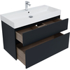 Aquanet 312874 Тумба с раковиной Aquanet Бруклин 100 цв. антрацит матовый (312874)