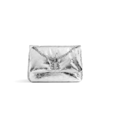 Сумка BALENCIAGA Monaco Mini, серебристый