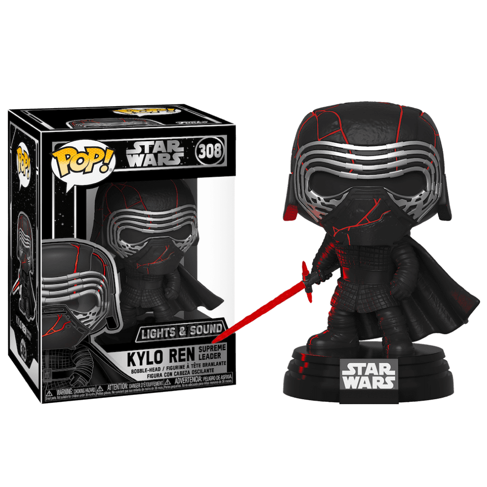 Фигурка Funko POP! Star Wars: Star Wars Ep 9: Kylo Ren (Кайло Рен Верховный  Лидер со светом и звуком) (E) 44599 - купить по выгодной цене | Funko POP  Shop