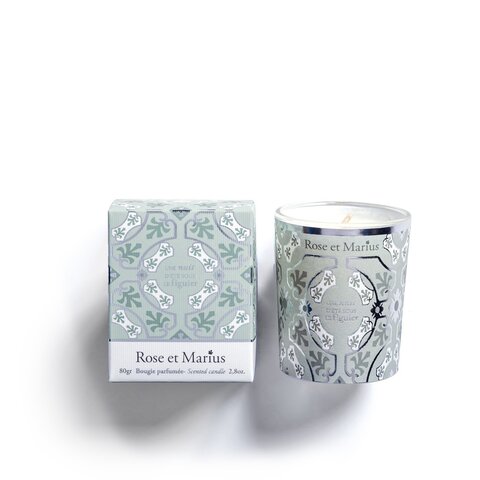 Свеча парфюмированная 25ч Rose et Marius Figuier