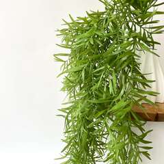 №2 Ампельное растение, искусственная зелень свисающая зеленая, 82 см.