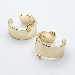 Кафф с позолотой, размер 12 мм, цена за 1 шт