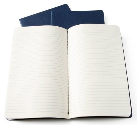 Набор 3 блокнота Moleskine Cahier Journal Large, цвет клюквенный, в линейку