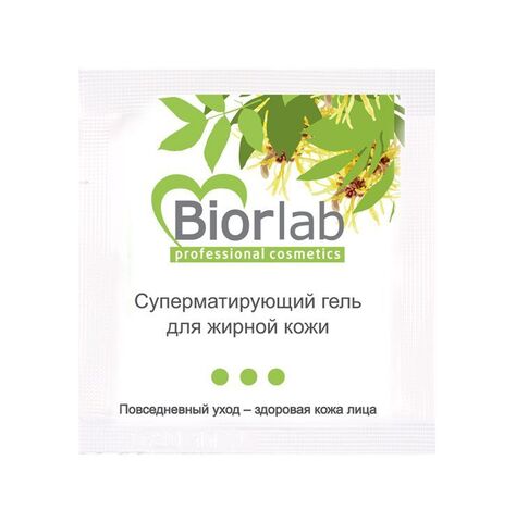 Суперматирующий гель BiorLab для жирной кожи - 3 гр. - Биоритм Уходовая косметика BIORLAB LB-25009t