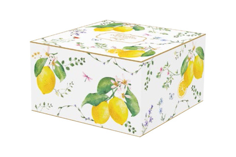 Чашка с блюдцем 370мл Easy Life Цветы и лимоны