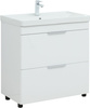 Aquanet 310154 Тумба Ирис new 80 напольная 2 ящ. цв.белый глянец (310154)