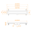 RGW Drain Leo-41-60 60214160-01 Душевой лоток