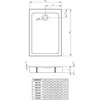 Radaway SDRFP1270-05-04S Doros F Compact 120x70 Stone White stone white