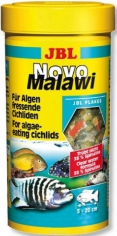 JBL NovoMalawi -корм в форме хлопьев для растительноядных цихлид,250 мл(38 г.)