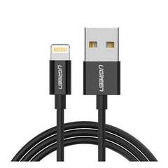 Кабель  UGREEN USB-A to Lightning Cable Nickel Plating ABS Shell 2м черный US155
