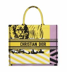 Сумка Dior Book Tote, модель среднего формата желтый