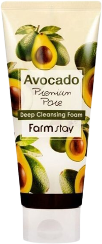 Farmstay Avocado deep cleansing foam Пенка очищающая с экстрактом авокадо