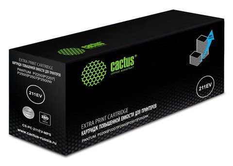 Картридж лазерный Cactus CS-PC-211EV-MPS PC-211EV, PC-211P черный (6000стр.) для Pantum M6500, M6500W, M6506NW, M6507, M6507W, M6550W, M6550NW, M6557NW, M6607NW, P2200, P2207, P2500, P2500NW, P2500W, P2506W, P2507, P2516, P2518