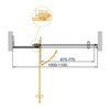 Cezares SLIDER-B-1-100/110-GRIGIO-Cr Душевая дверь в нишу
