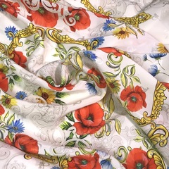 шелк с маками фото