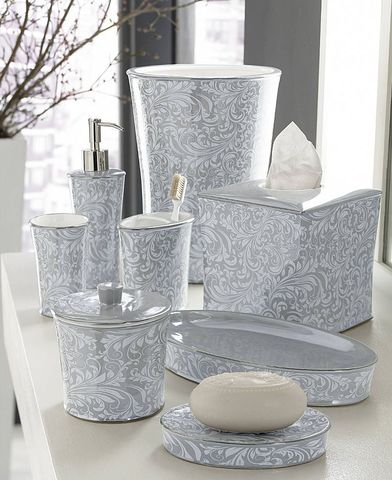 Стакан для зубной пасты Kassatex Bedminster Scroll Surf Spray