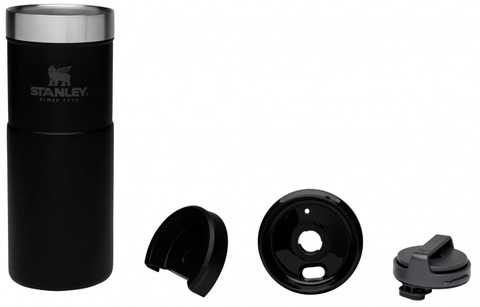 Картинка термостакан Stanley Classic Neverleak 0,47L черный - 5