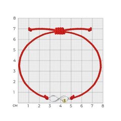 94-150-01676-1 - Браслет красная нить с подвеской из золочёного серебра.Символ «Богатство»
