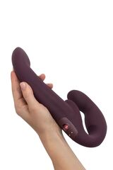 Сливовый безремневой страпон Share Vibe Pro - 