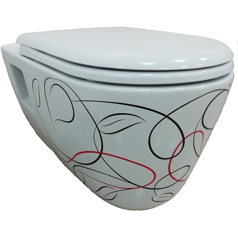 XX CREAVIT DEKOR Унитаз подвесной TP328.001Z0
