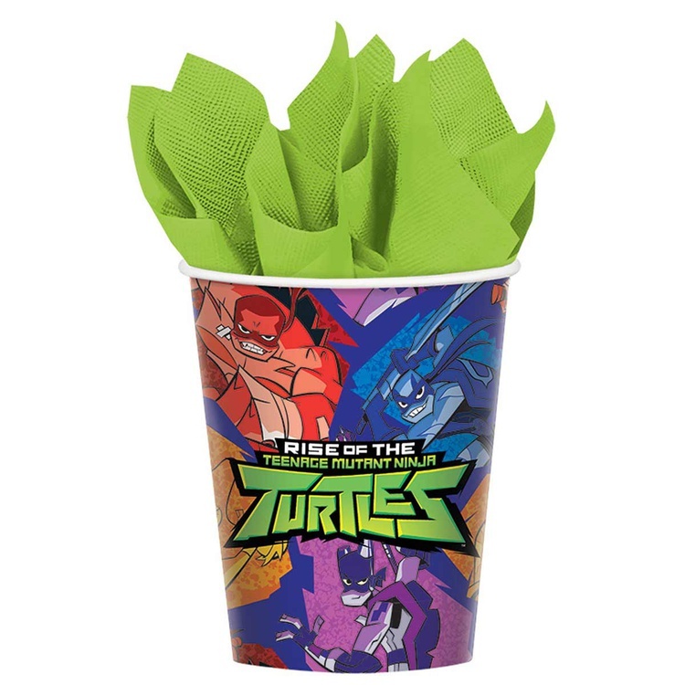 Стаканы, Черепашки-Ниндзя TMNT, 266 мл, 8 шт.