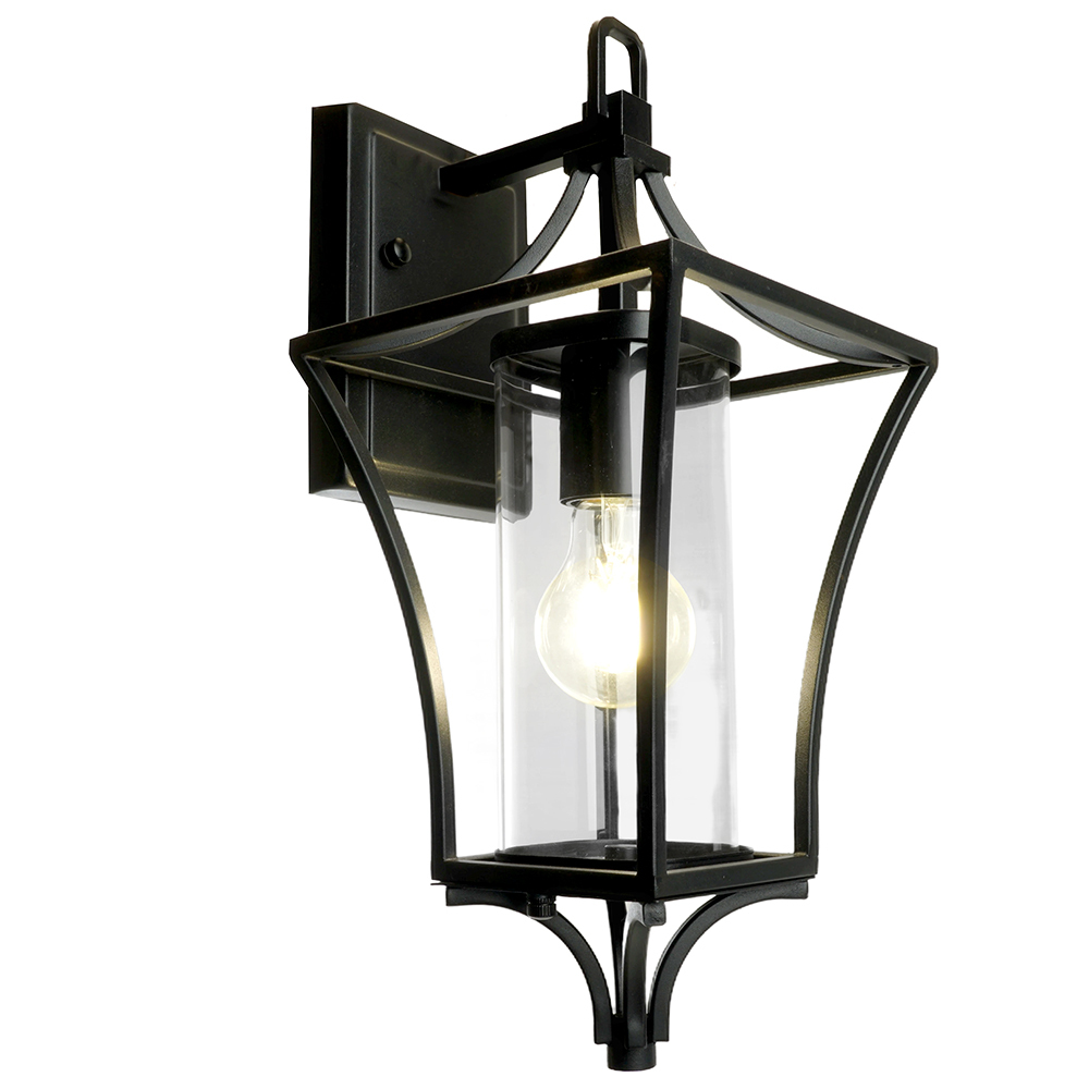 Светильник садово-парковый Feron PL731 на стену вниз 60W E27 230V, черный 51269