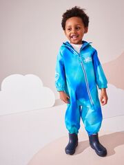 Комбинезон непромокаемый с капюшоном для мальчика Next Q53-251, Голубой, Синий
