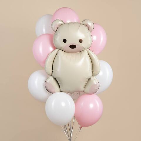 Связка гелиевых шаров Милый медвежонок