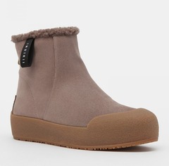 Замшевые ботинки INUIKII Cortina Beige на меху