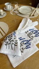 Салфетки сервировочные из льна (3 шт) в подарочной упаковке арт. САЛБЕЛ/лаванда-3