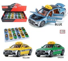 Машина металлическая Мерседес Е такси 12 в уп 18 см