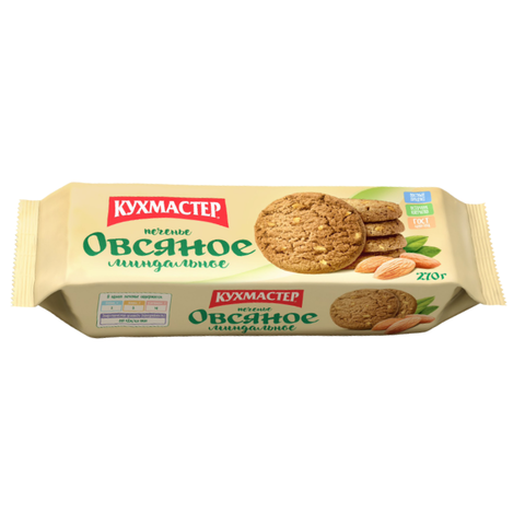 Печенье КМ Миндальное овсяное 